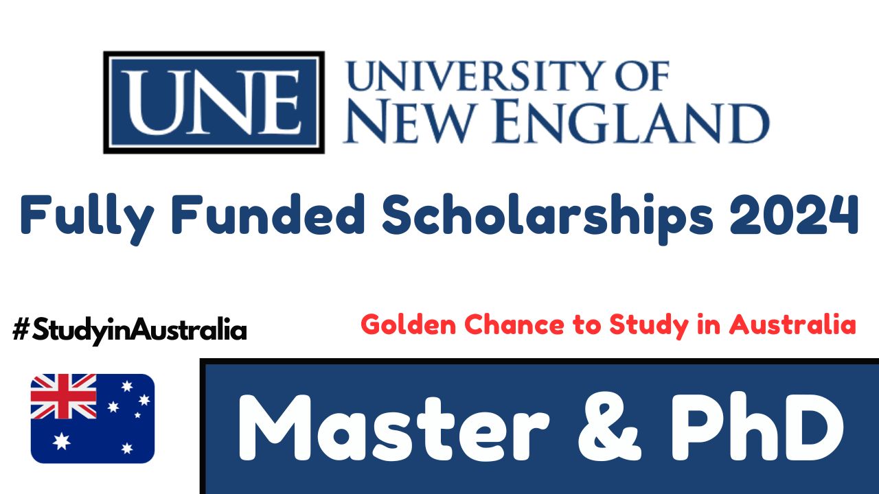 University of New England RTP Scholarship 2024-25 in Australia (Fully Funded)