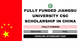 Jiangsu University Presidential Scholarship 2024-25 in China (Fully Funded)