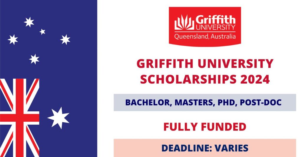 Griffith University Research Scholarships 2024-25 in Australia (Funded)